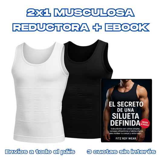 2X1 Musculosa Reductora + Ebook de Regalo